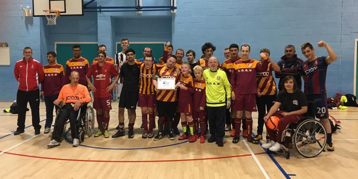 to the official website of Bradford Disability Football Club