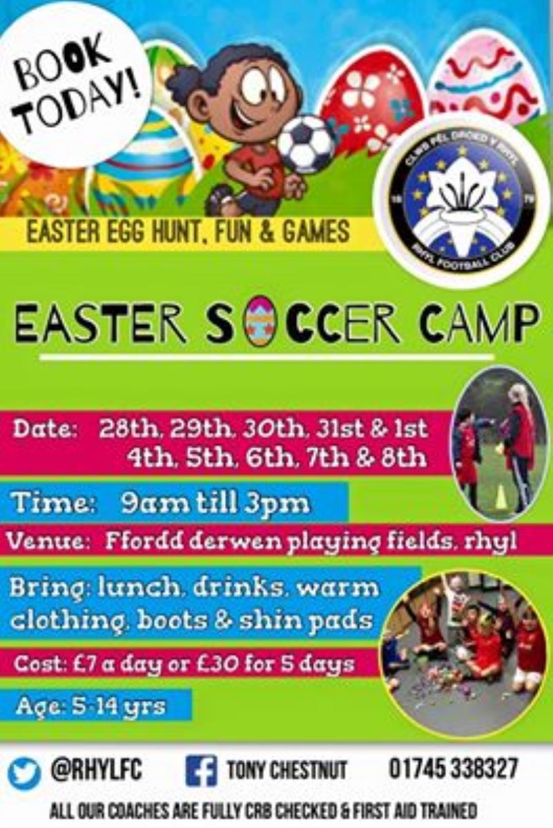 Rhyl FC Easter Soccer Camp