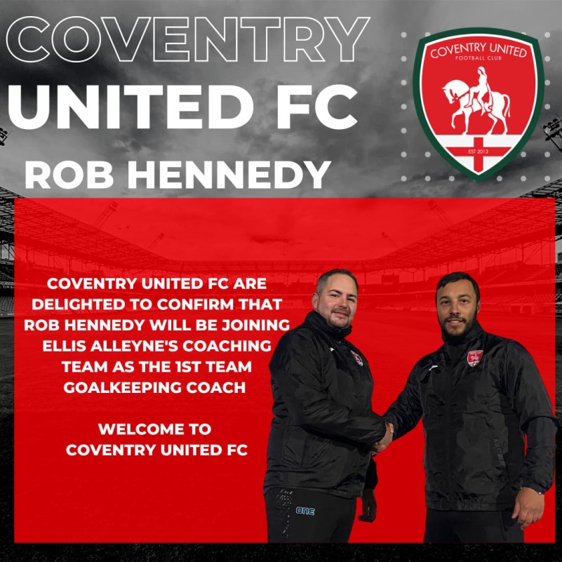 Coventry United Football Club , Club Announcement Coaching Staff