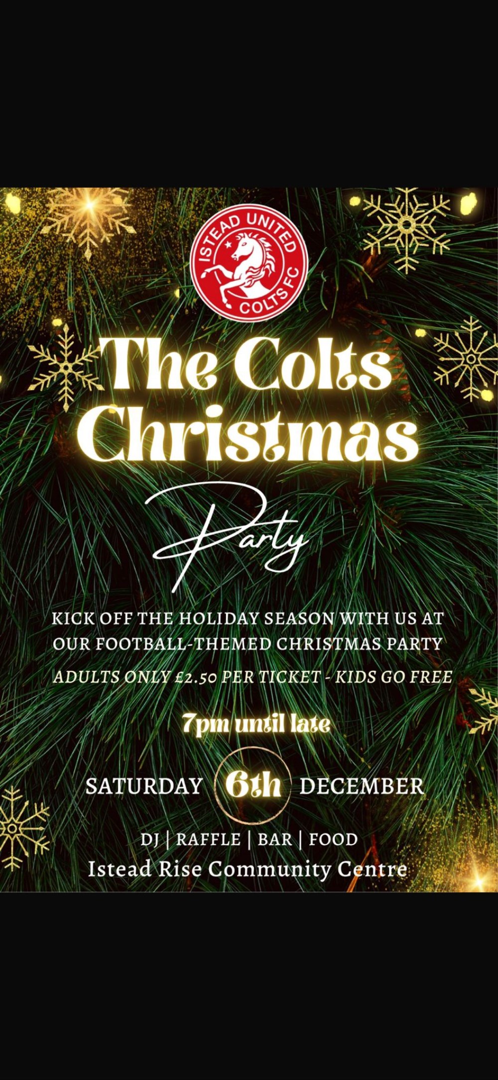 2025 Xmas Party - Istead United Colts FC
