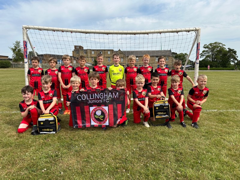 COLLINGHAM JUNIORS FC, Collingham Juniors Secure Defibrillator Funding