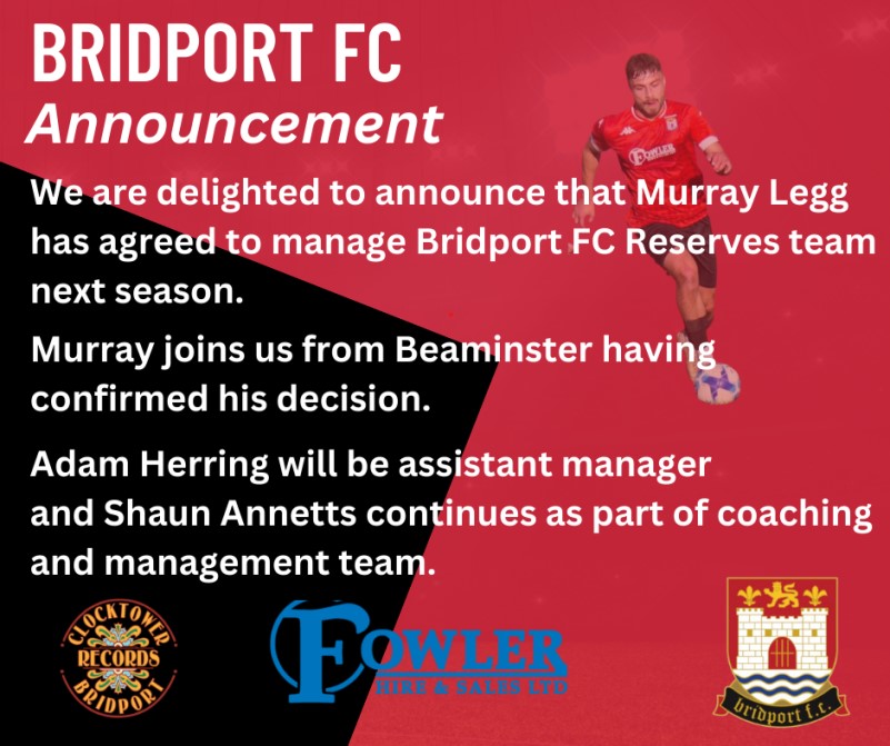Bridport FC Reserves - Announcement
