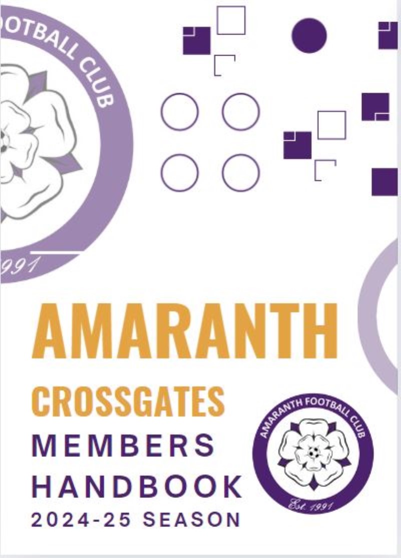 Welcome to the 2024/25 season - Amaranth Crossgates