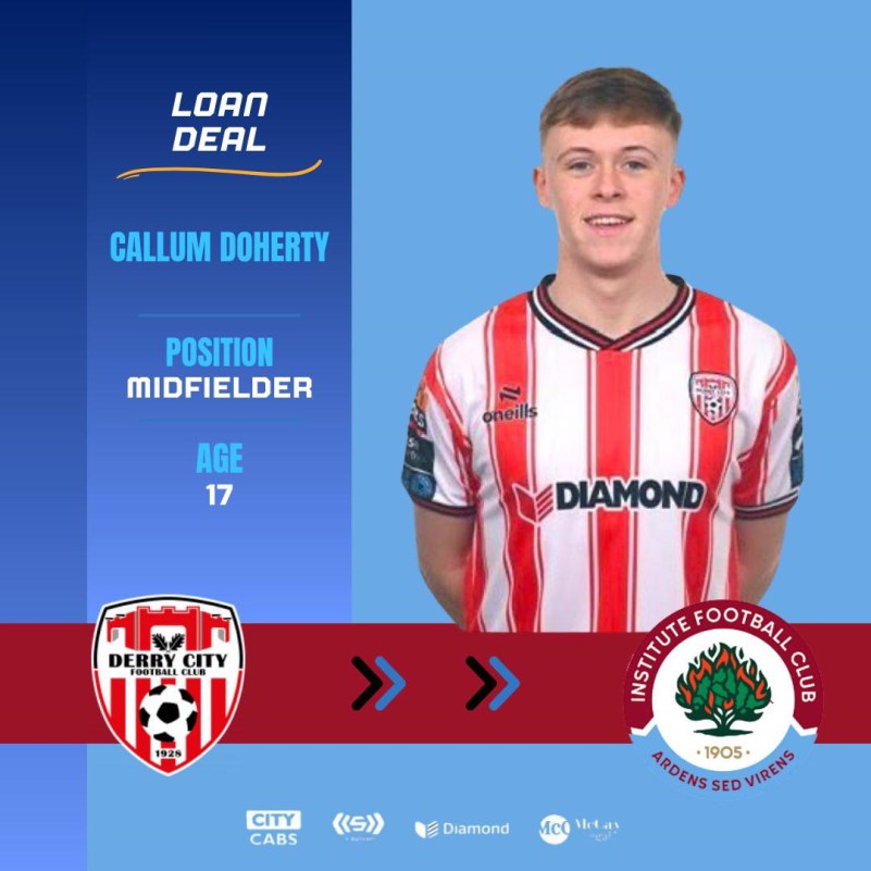 Institute FC Welcomes New Arrival: Callum Doherty - Institute Football Club
