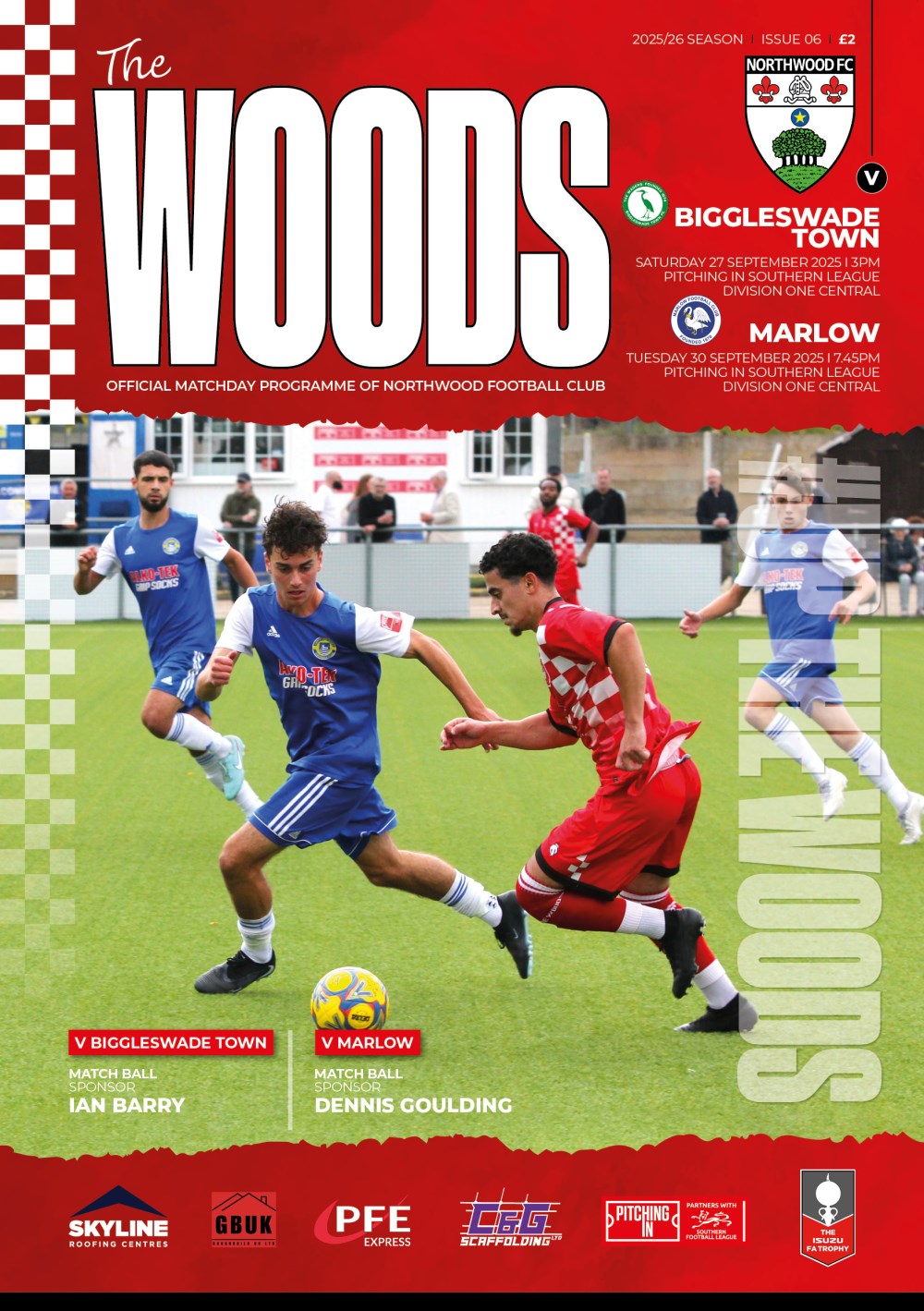 Redbourn Fc MATCHDAY PROGRAMME 2026/27 - SPARTAN SOUTH MIDLANDS FOOTBALL LEAGUE