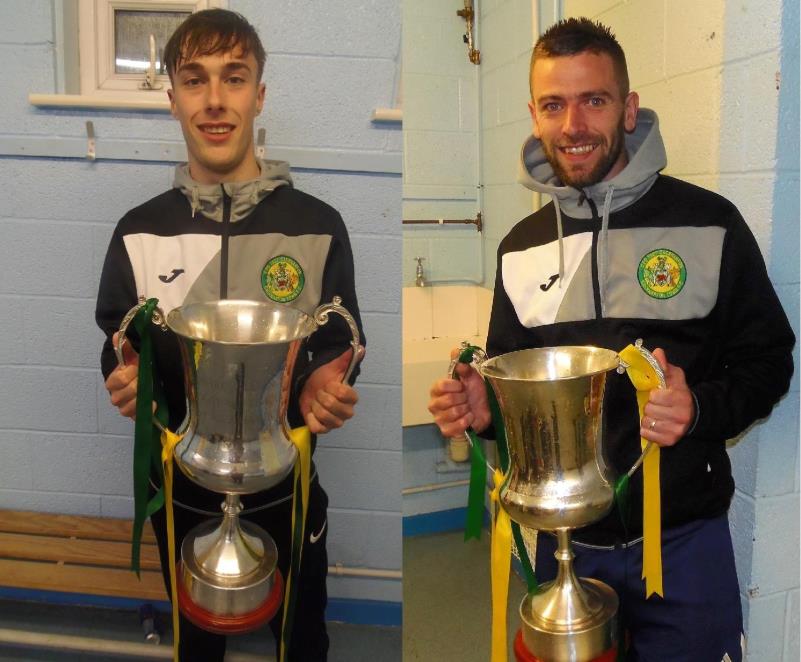 Caernarfon Town FC, Eards Thanks Kev and Cav as they leave the Oval