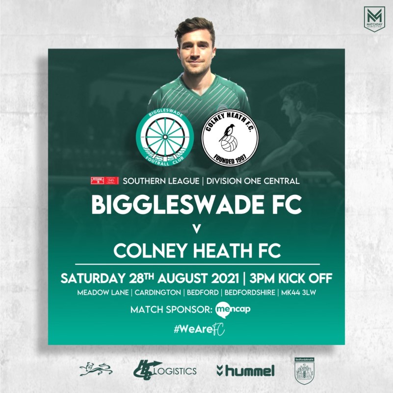 Biggleswade FC, MATCH PREVIEW v Colney Heath (H) Sat 28 Aug
