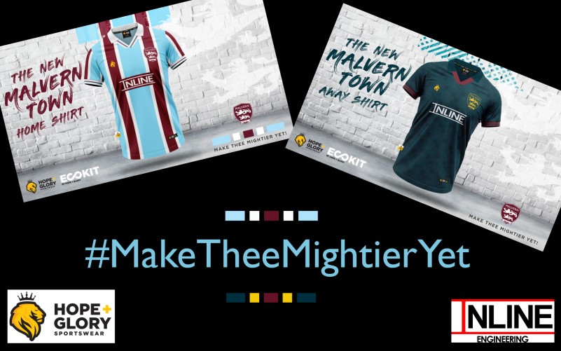 Malvern Town FC, NEW HOME AND AWAY KITS UNVEILED