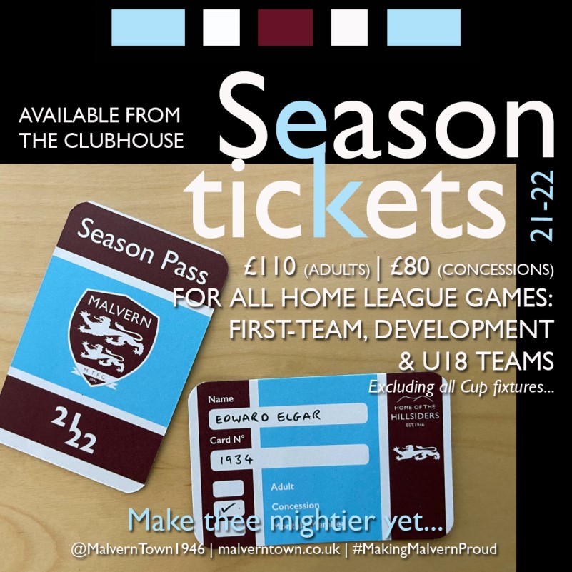 Season tickets available to collect this week