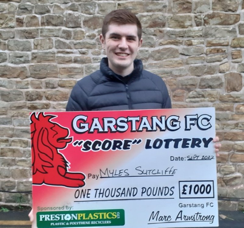 Garstang Football Club, Myles Sutcliffe wins the September 'Score