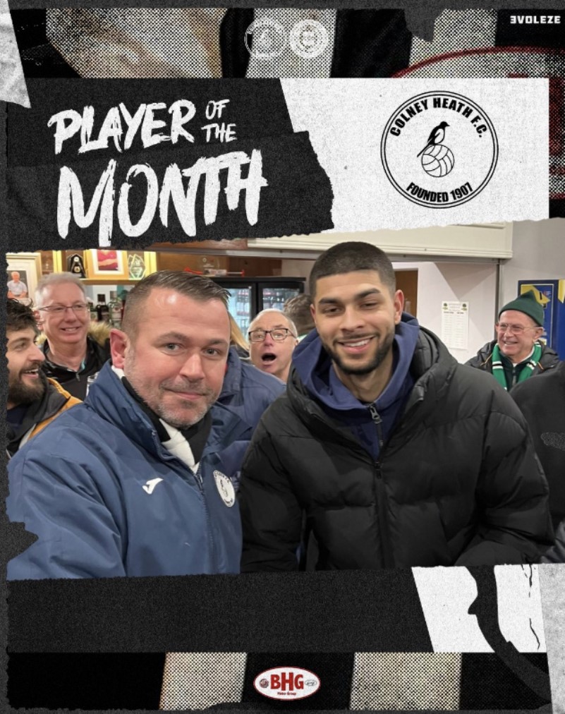 Colney Heath Football Club, December 2022 Player of the Month