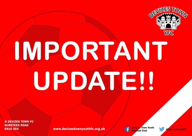 Devizes Town Youth Football Club, Important Update Membership Fees