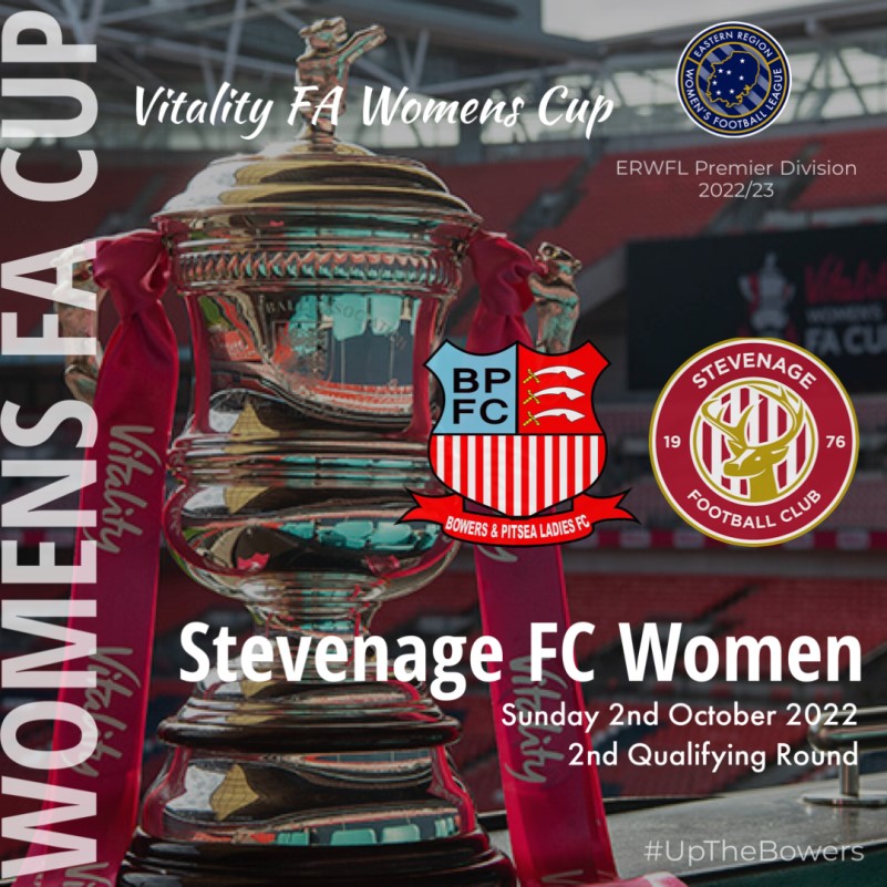 Bowers & Pitsea Ladies FC, FIRST TEAM: Vitality Womens FA Cup