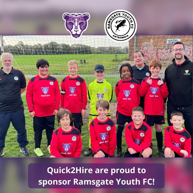 Ramsgate Youth Football Club, Q2Hire Sponsorship