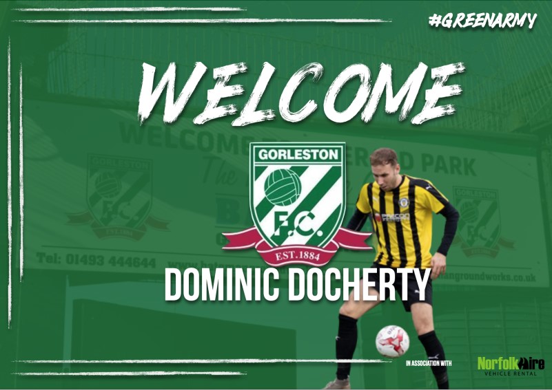 Docherty joins the Greens! - Gorleston Football Club