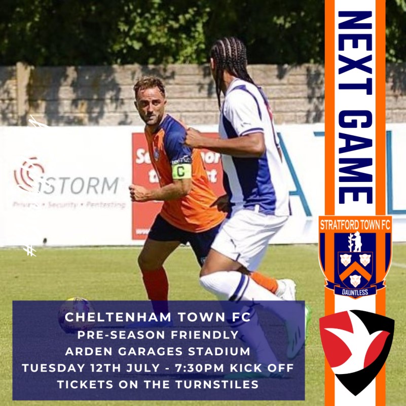 Stratford Town Football Club, TICKET INFORMATION - CHELTENHAM TOWN