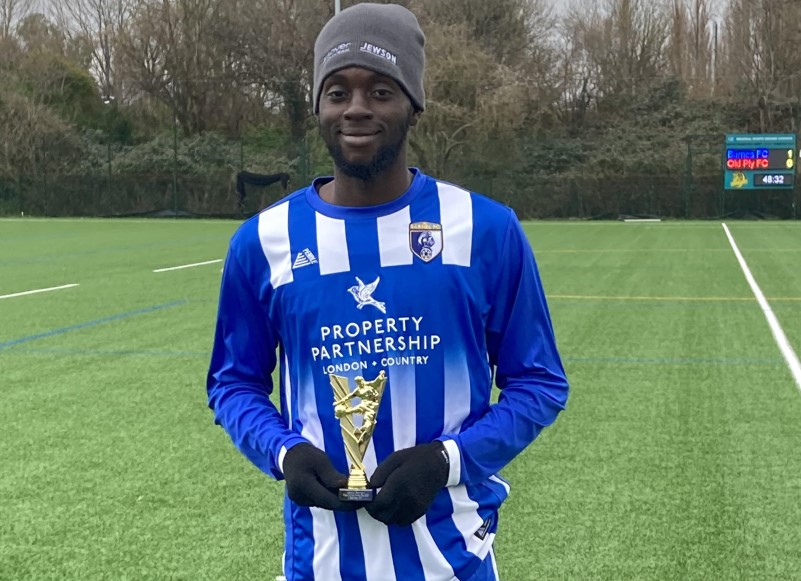 Barnes Football Club Jamie Bernard Player Of The Month February 2023