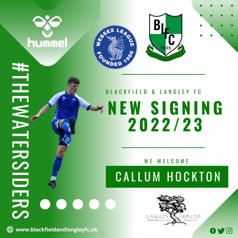 Blackfield and Langley Football Club, New 1st team signing...